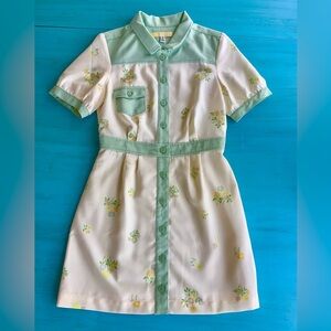 Urban Outfitters Carla Collared Floral Mini Dress